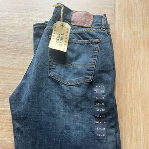 Lucky relaxed fit straight jeans mid rise size 33